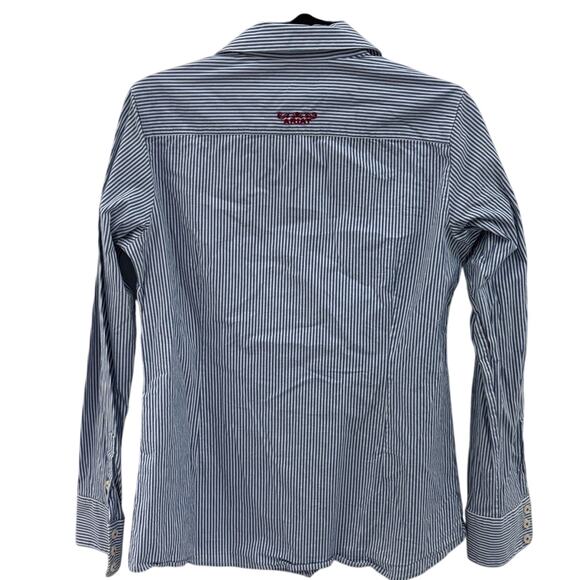 Ariat Real Quality Goods women’s long-sleeve striped button-up shirt size Large - Picture 3 of 3